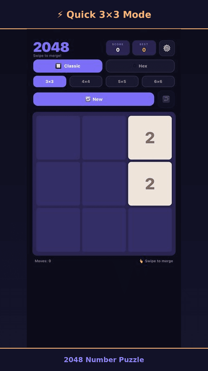 2048 Number Puzzle — gameplay screenshot