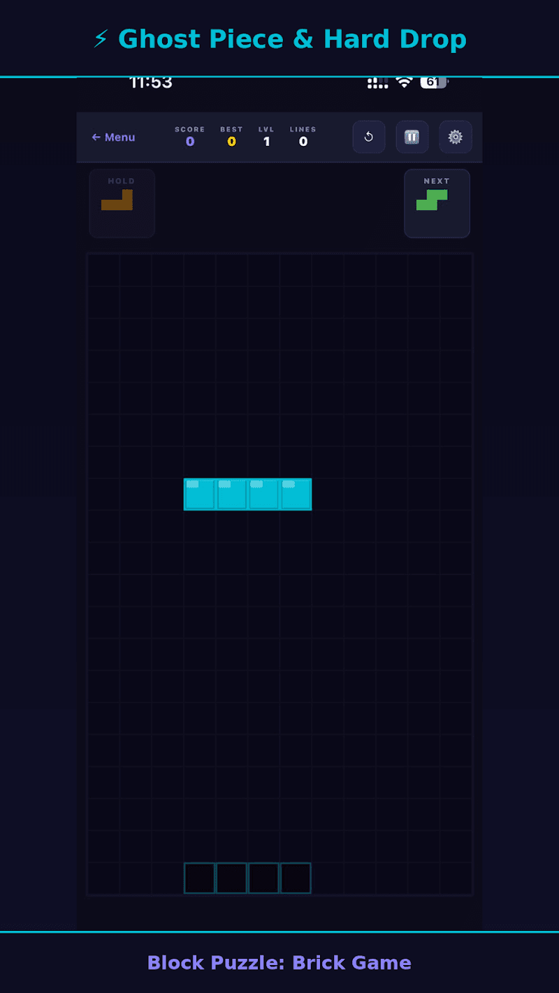 Tetris — gameplay screenshot