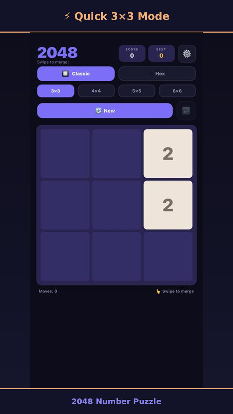 2048 Number Puzzle — gameplay screenshot
