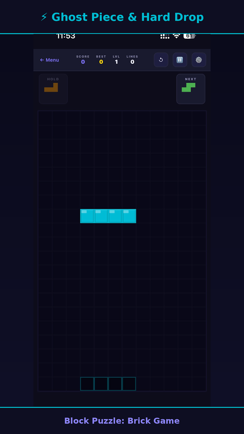 Tetris — gameplay screenshot